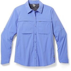 REI Co-op  Sahara Long-Sleeve Solid Shirt - Women's in purple grey size medium